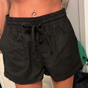 Women's Black Casual Shorts